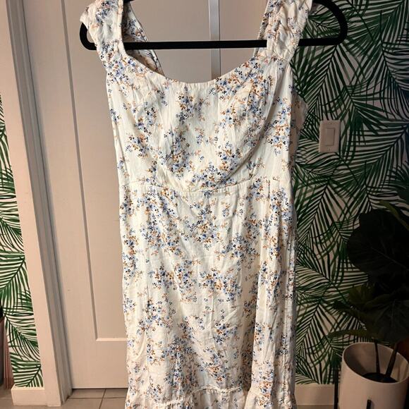 Old Navy Floral Ruffled Mini Dress Sz M - Picture 7 of 11
